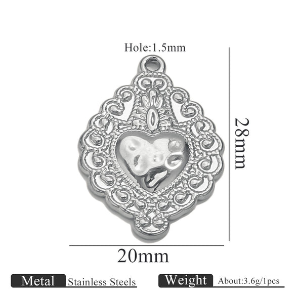 Stainless Steel High Fashion Love Pendant Jewelry Accessories With Electroplating