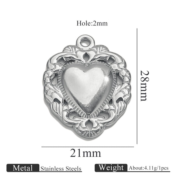 Stainless Steel High Fashion Love Pendant Jewelry Accessories With Electroplating