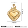Stainless Steel High Fashion Love Pendant Jewelry Accessories With Electroplating
