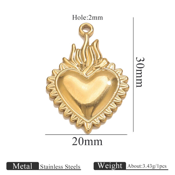 Stainless Steel High Fashion Love Pendant Jewelry Accessories With Electroplating