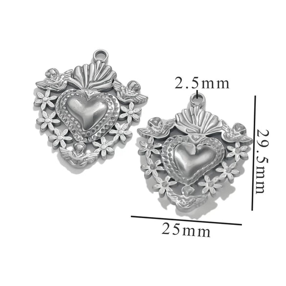 Stainless Steel High Fashion Love Pendant Jewelry Accessories With Electroplating