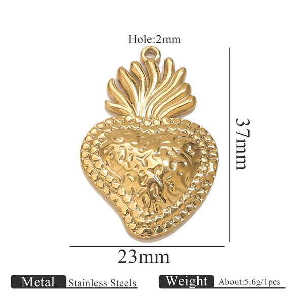 Stainless Steel High Fashion Love Pendant Jewelry Accessories With Electroplating