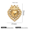 Stainless Steel High Fashion Love Pendant Jewelry Accessories With Electroplating