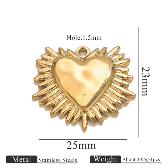 Stainless Steel High Fashion Love Pendant Jewelry Accessories With Electroplating