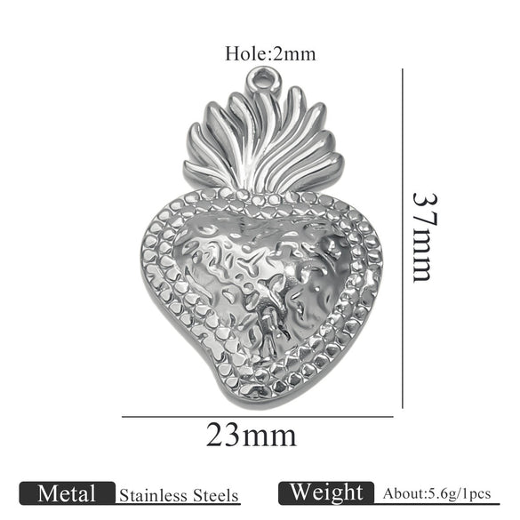 Stainless Steel High Fashion Love Pendant Jewelry Accessories With Electroplating