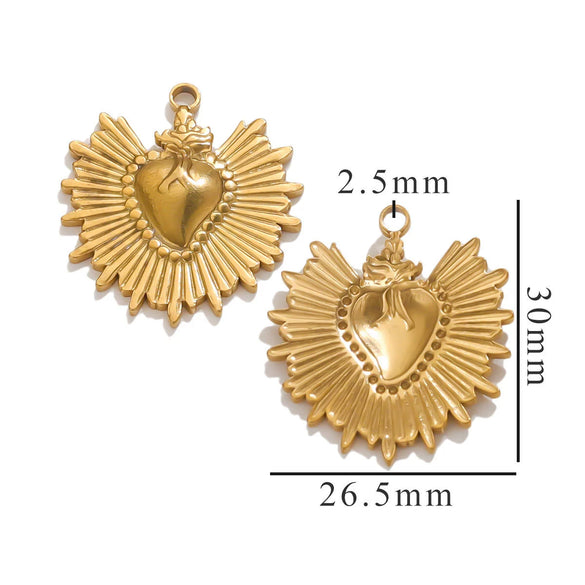 Stainless Steel High Fashion Love Pendant Jewelry Accessories With Electroplating