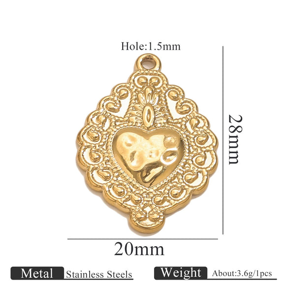Stainless Steel High Fashion Love Pendant Jewelry Accessories With Electroplating