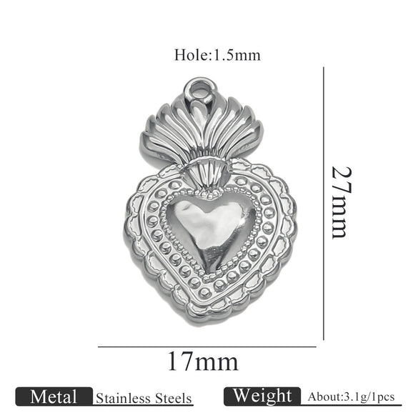Stainless Steel High Fashion Love Pendant Jewelry Accessories With Electroplating