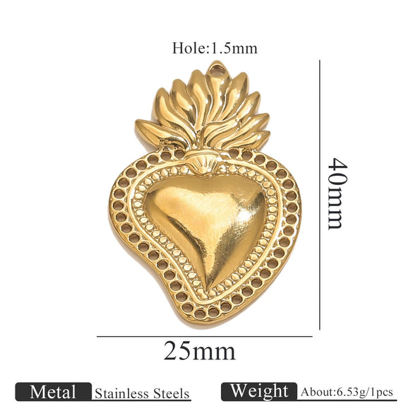 Stainless Steel High Fashion Love Pendant Jewelry Accessories With Electroplating