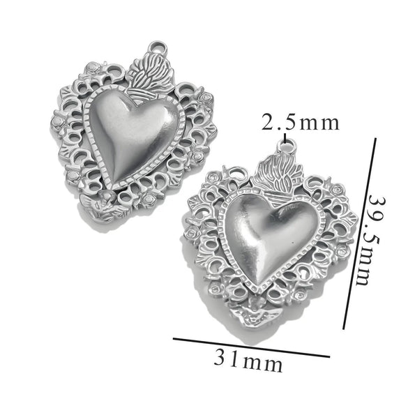 Stainless Steel High Fashion Love Pendant Jewelry Accessories With Electroplating