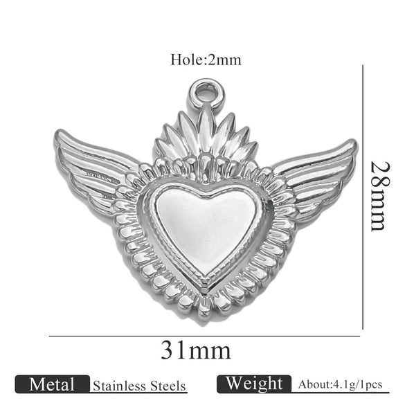 Stainless Steel High Fashion Love Pendant Jewelry Accessories With Electroplating