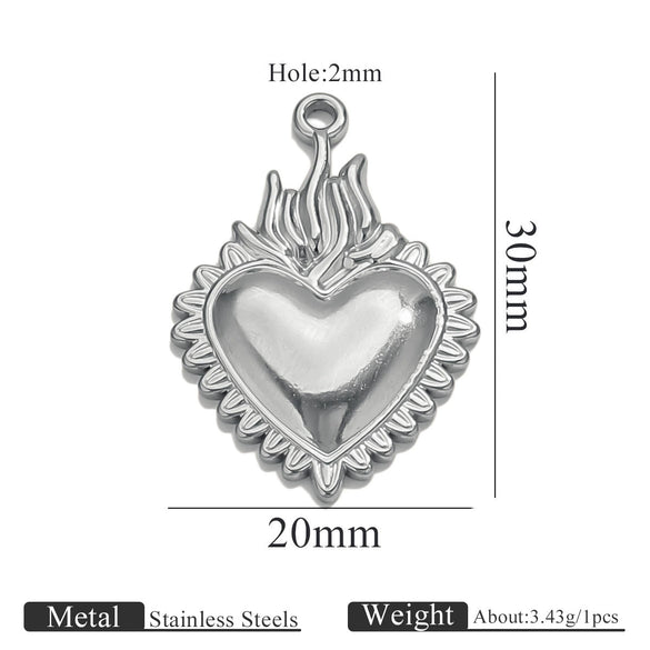 Stainless Steel High Fashion Love Pendant Jewelry Accessories With Electroplating