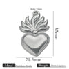 Stainless Steel High Fashion Love Pendant Jewelry Accessories With Electroplating