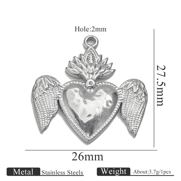 Stainless Steel High Fashion Love Pendant Jewelry Accessories With Electroplating