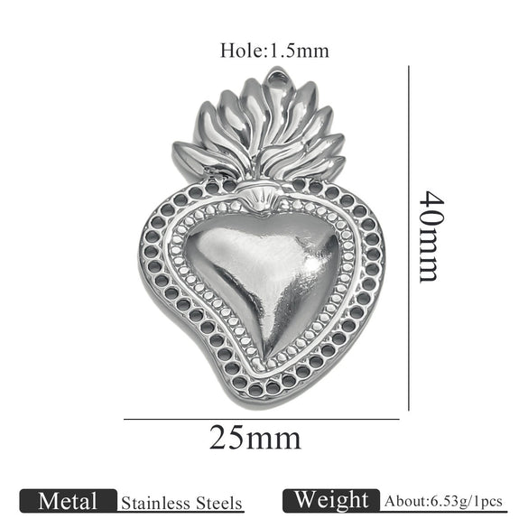 Stainless Steel High Fashion Love Pendant Jewelry Accessories With Electroplating