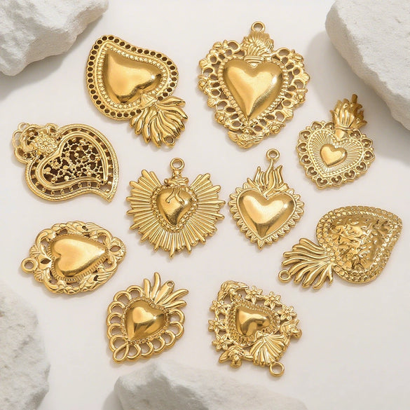 Stainless Steel High Fashion Love Pendant Jewelry Accessories With Electroplating