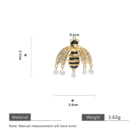 Stainless Steel Highend Bee Pendant Jewelry Accessories With Dripping Oil Design