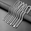 Stainless Steel Hip Hop Cuban Necklace Geometric Milled Polished