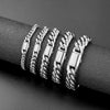 Stainless Steel Hip Hop Cuban Necklace Geometric Milled Polished
