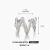 Stainless Steel Hip Hop Style Electroplated Ring For Women