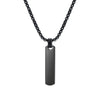 Stainless Steel Hiphop Cylindrical Pendant Necklace For Men Simple Fashion Style