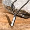 Stainless Steel Hiphop Cylindrical Pendant Necklace For Men Simple Fashion Style