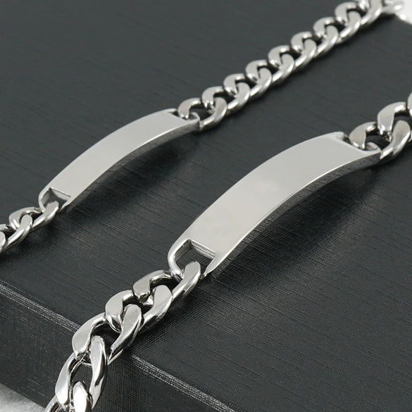 316L Stainless Steel Hiphop Geometric Polished Men's Bracelet