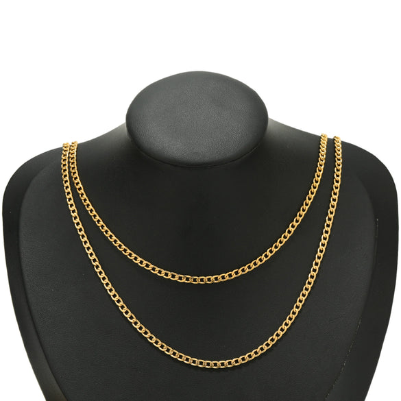Stainless Steel Hiphop Grinding Chain With Circle Pattern And Electroplating Treatment