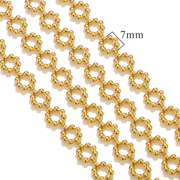 Stainless Steel Hiphop Multistyle Electroplated Return Pattern Necklace