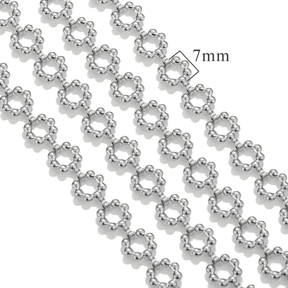 Stainless Steel Hiphop Multistyle Electroplated Return Pattern Necklace