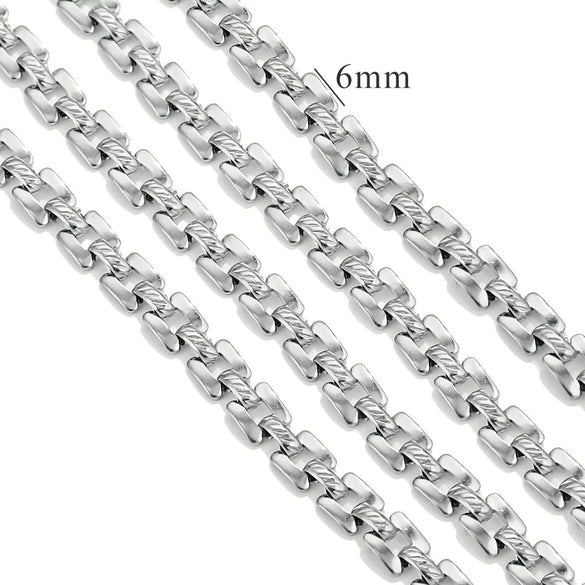 Stainless Steel Hiphop Multistyle Electroplated Return Pattern Necklace
