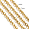 Stainless Steel Hiphop Multistyle Electroplated Return Pattern Necklace
