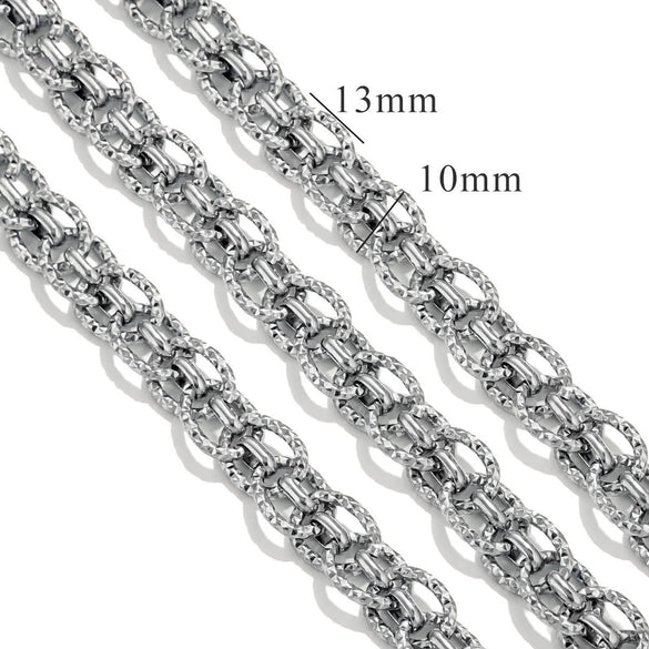 Stainless Steel Hiphop Multistyle Electroplated Return Pattern Necklace