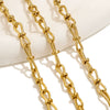 Stainless Steel Hiphop Multistyle Electroplated Return Pattern Necklace