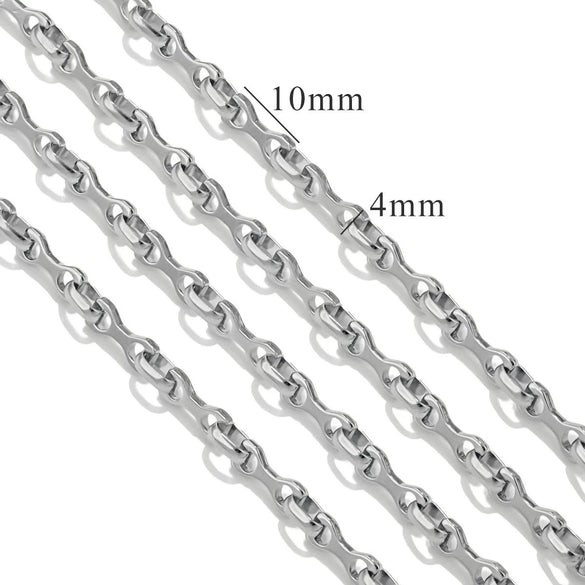 Stainless Steel Hiphop Multistyle Electroplated Return Pattern Necklace