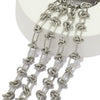 Stainless Steel Hiphop Oshaped Knotted Chain Bracelet Necklace Jewelry Accessories With Electroplating