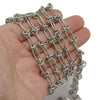 Stainless Steel Hiphop Oshaped Knotted Chain Bracelet Necklace Jewelry Accessories With Electroplating