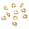 Stainless Steel Hiphop Punk Ear Clip Welding Ring Vacuum Plated Electroplated Ear Accessories