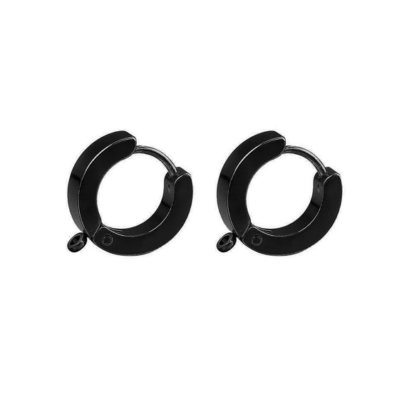 Stainless Steel Hiphop Punk Ear Clip Welding Ring Vacuum Plated Electroplated Ear Accessories
