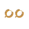Stainless Steel Hiphop Punk Ear Clip Welding Ring Vacuum Plated Electroplated Ear Accessories