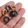Stainless Steel Hiphop Punk Ear Clip Welding Ring Vacuum Plated Electroplated Ear Accessories
