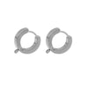 Stainless Steel Hiphop Punk Ear Clip Welding Ring Vacuum Plated Electroplated Ear Accessories