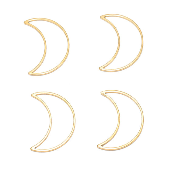 Stainless Steel Hiphop Punk Style Star And Moon Hollow Pendant Jewelry Accessory With Electroplating