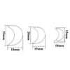 Stainless Steel Hiphop Punk Style Star And Moon Hollow Pendant Jewelry Accessory With Electroplating