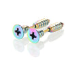 Stainless Steel Hiphop Screw Cross Earrings Vacuum Plating Color Retention Jewelry