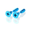 Stainless Steel Hiphop Screw Cross Earrings Vacuum Plating Color Retention Jewelry