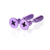 Stainless Steel Hiphop Screw Cross Earrings Vacuum Plating Color Retention Jewelry