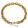 Stainless Steel Hiphop Spiral Ochain Necklace Bracelet Geometric Electroplated Punk Style