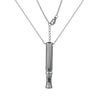 Stainless Steel Hiphop Style Cylinder Jewelry Necklace For Yoga Meditation With Polishing Treatment