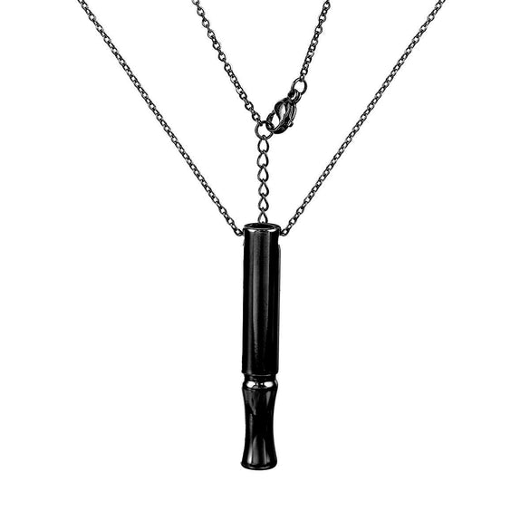 Stainless Steel Hiphop Style Cylinder Jewelry Necklace For Yoga Meditation With Polishing Treatment